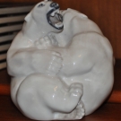 Royal Copenhagen Eisbären Figur Knud Kyhn Bing Gröndahl Porzellanfigur Nr. 2317